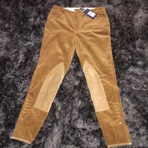 Ralph Lauren Suede Patch Jodhpur Riding Pants